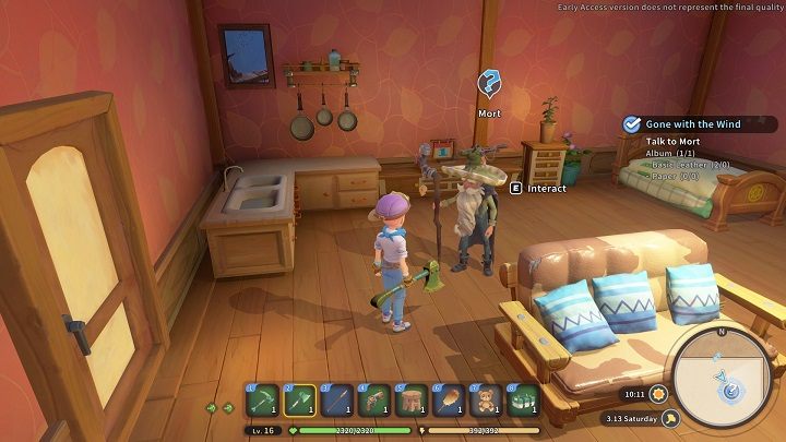 Czas poinformować opiekuna cmentarza o wykonanym zadaniu - My Time at Sandrock: Gone with the Wind - solucja, opis przejścia - My Time at Sandrock - poradnik do gry