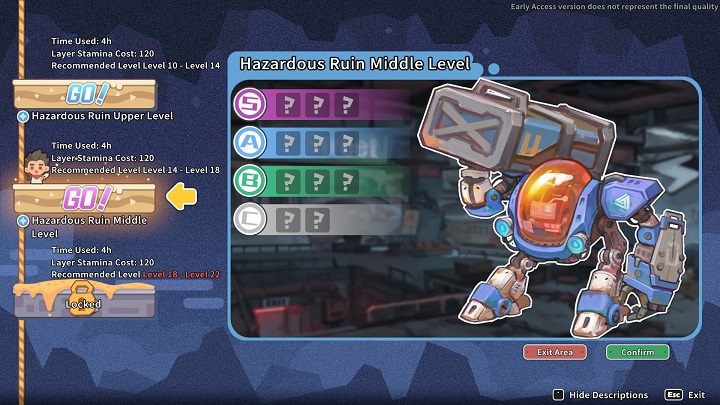 Przed wejściem do The Breach, będziecie musieli wybrać, do której sekcji ruin chcecie się dostać - My Time at Sandrock: The Breach - My Time at Sandrock - poradnik do gry