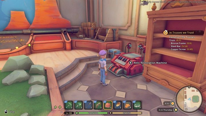 Relikty możecie odtworzyć w Museum korzystając z Relic Restoration Machine - My Time at Sandrock: Relikty - jak odtworzyć? - My Time at Sandrock - poradnik do gry