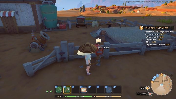 Zadanie rozpoczyna się w momencie, gdy przeczytacie list od Owena - pismo znajdziecie w swojej skrzynce pocztowej - My Time at Sandrock: World of Sandfishing - solucja, opis przejścia - My Time at Sandrock - poradnik do gry