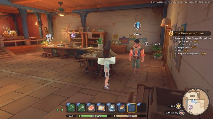 Gdy już zbierzecie w sumie 3 sztuki Sand Carp, udajcie się ze zdobyczą do Owena - My Time at Sandrock: World of Sandfishing - solucja, opis przejścia - My Time at Sandrock - poradnik do gry