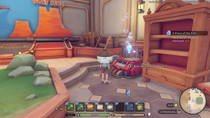 W środku Museum przy prawej ścianie znajdziecie Relic Restoration Machine - My Time at Sandrock: A Piece of the Past - solucja, opis przejścia - My Time at Sandrock - poradnik do gry