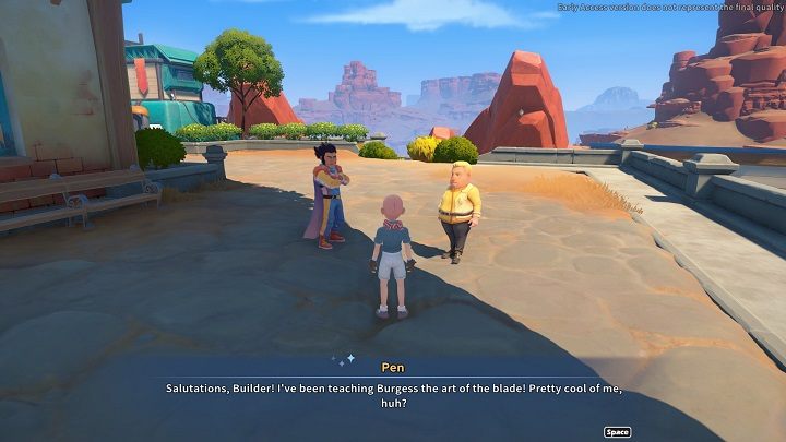 Aby rozpocząć misję, udajcie się pod Church of the Light na północy miasteczka, gdzie znajdziecie Pena i Burgessa - My Time at Sandrock: Pedagogy Postponed - solucja, opis przejścia - My Time at Sandrock - poradnik do gry