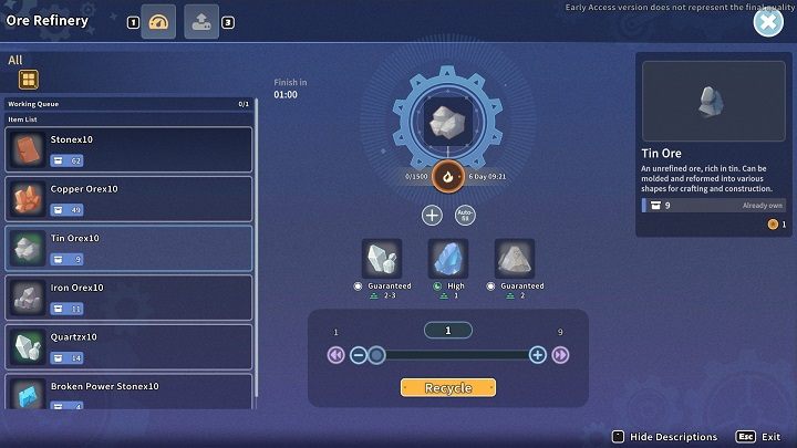 Podejdźcie do Ore Refinery i wejdźcie w interakcję z maszyną - My Time at Sandrock: Ore Refinery - jak zbudować? - My Time at Sandrock - poradnik do gry