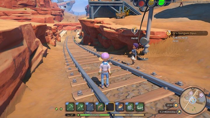Czas dostarczyć kombinezon Heidi - My Time at Sandrock: Qis Gungam Opus - solucja, opis przejścia - My Time at Sandrock - poradnik do gry