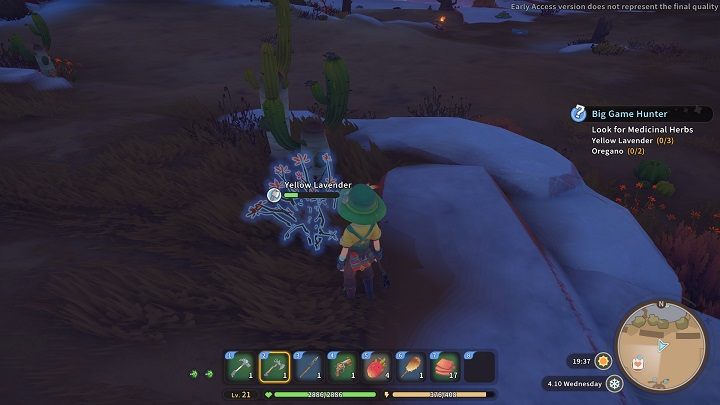 Zioła znajdziecie na pustyni, jednak najlepiej szukać ich w rejonach bliżej miasta, nieopodal torów kolejowych - My Time at Sandrock: Big Game Hunter -solucja, opis przejścia - My Time at Sandrock - poradnik do gry