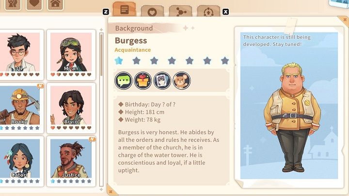 Burgess dba o zaopatrzenie wody w mieście i traktuje to zadanie bardzo poważnie - My Time at Sandrock: Postacie i romanse - My Time at Sandrock - poradnik do gry