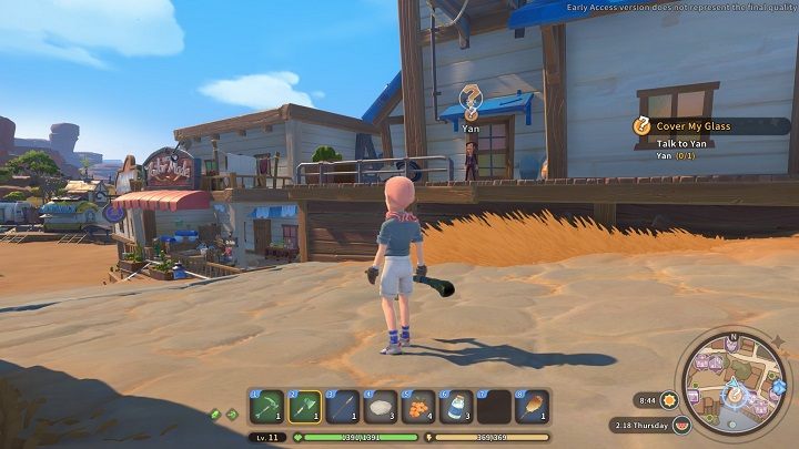 Aby zakończyć zadanie, wróćcie do Yana czekającego przed budynku obok Tailor Made i poinformujcie o przeprowadzonych naprawach - My Time at Sandrock: Cover My Glass - solucja, opis przejścia - My Time at Sandrock - poradnik do gry