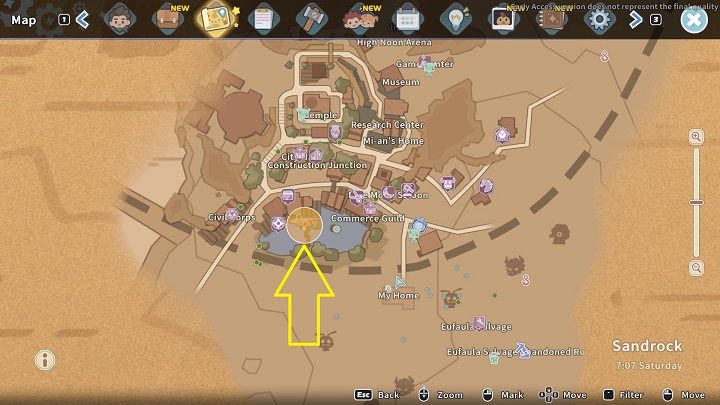 Aby rozpocząć misję, musicie najpierw ukończyć zadanie Cover My Glass - My Time at Sandrock: Pitching In - solucja, opis przejścia - My Time at Sandrock - poradnik do gry