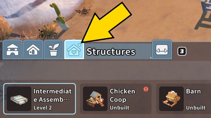 W menu wybierzcie zakładkę Structures i kliknijcie na Assembly Station - My Time at Sandrock: Recipe for Fun - solucja, opis przejścia - My Time at Sandrock - poradnik do gry