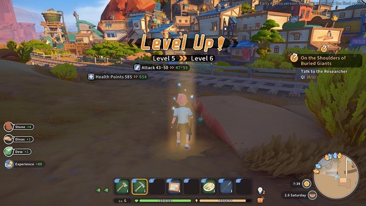 W My Time at Sandrock wykonanie niektórych czynności w grze nagradza was punktami Doświadczenia - My Time at Sandrock: Doświadczenie, statystyki i atrybuty - My Time at Sandrock - poradnik do gry