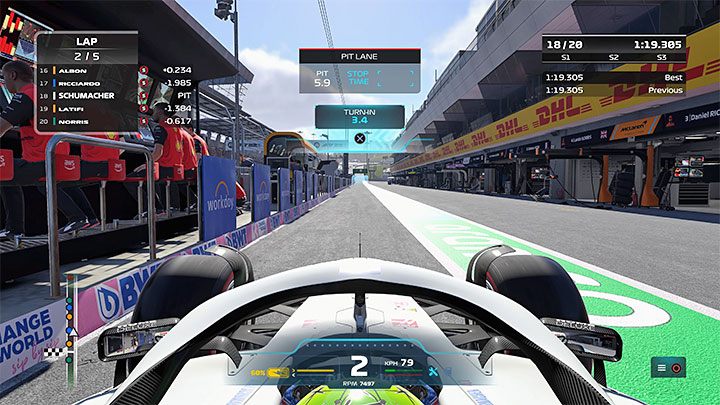 Ze zjeżdżaniem do boksu po zmianę ogumienia powiązana jest mini-gra - F1 22: Boks master (Pit Perfection) - trofeum, jak zdobyć? - F1 22 - poradnik do gry