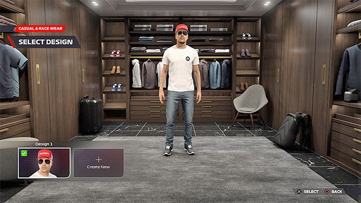 W tym menu możecie przede wszystkim modyfikować Waszego kierowcę wyścigowego - F1 22: F1 Life - opis menu - F1 22 - poradnik do gry