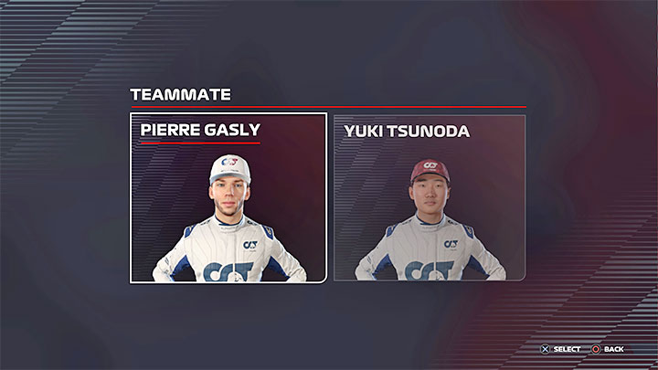 W standardowej karierze musicie stworzyć własną postać oraz wybrać istniejący zespół, do którego pragniecie dołączyć, a także ustalić kogo chcecie mieć za partnera zespołowego - F1 22: Kariera - porady i zarządzanie zespołem - F1 22 - poradnik do gry