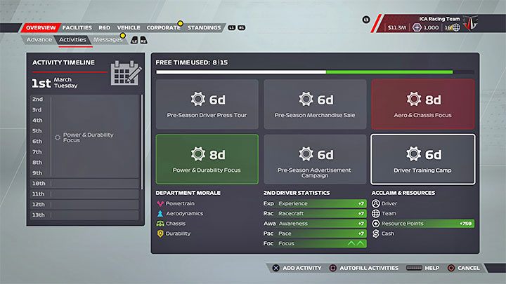 Kalendarz ze zbliżającymi się wydarzeniami znajdziecie na głównym ekranie trybu kariery - F1 22: Kariera - porady i zarządzanie zespołem - F1 22 - poradnik do gry