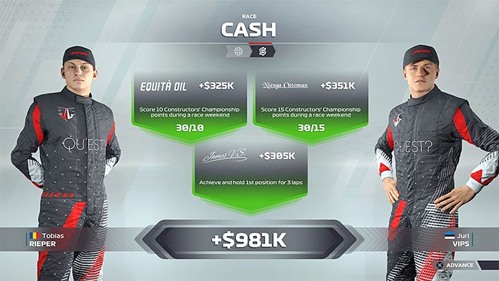 W przypadku głównego sponsora na premię możecie liczyć na koniec sezonu - F1 22: Kariera - porady i zarządzanie zespołem - F1 22 - poradnik do gry