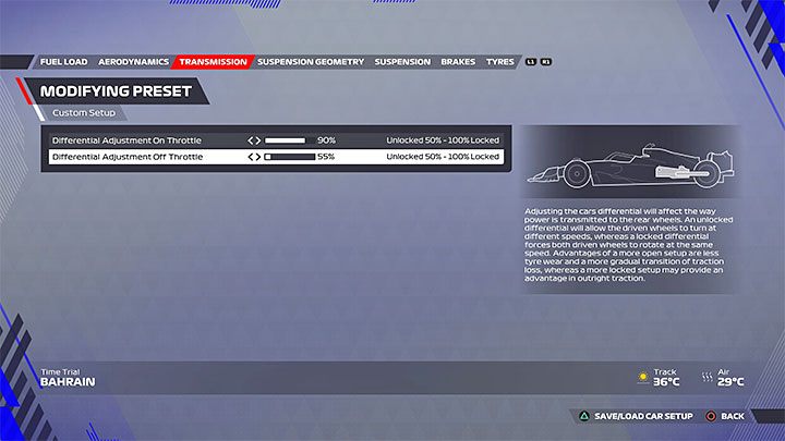 2 - F1 22: Bahrajn (Bahrain) - rekomendowana konfiguracja (setup) - F1 22 - poradnik do gry