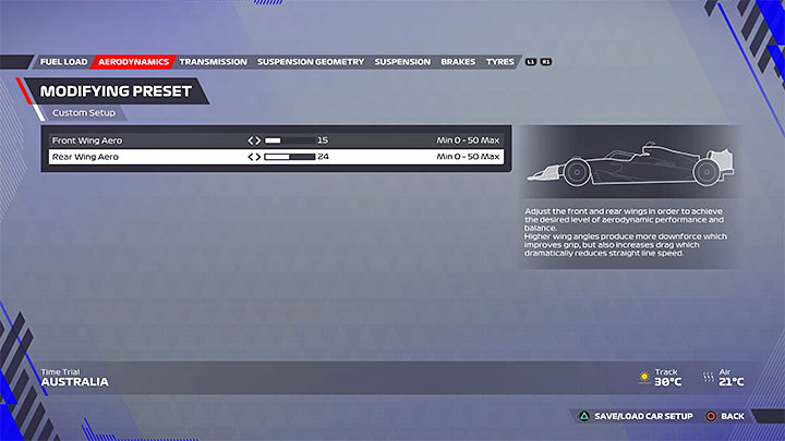 1 - F1 22: Australia (Albert Park) - rekomendowana konfiguracja (setup) - F1 22 - poradnik do gry