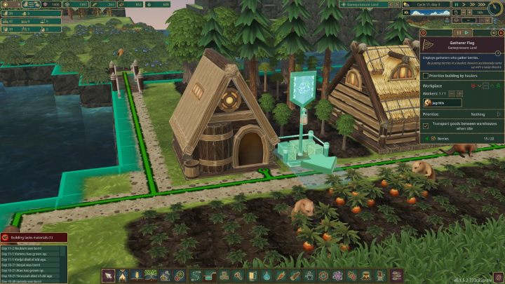 Gdy rozpoczniecie grę, natychmiast wybudujcie budynki zapewniające najważniejsze surowce - Timberborn: Porady na start - lista - Timberborn - poradnik do gry