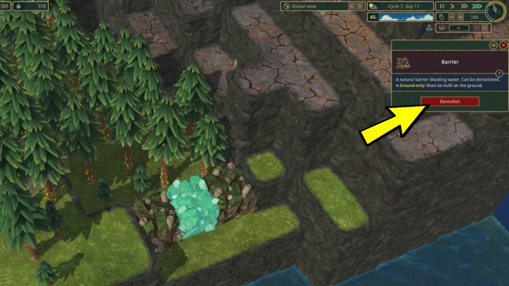 Na mapie znajdziecie naturalne zapory, które może usunąć jeden z Waszych pracowników - Timberborn: Porady na start - lista - Timberborn - poradnik do gry