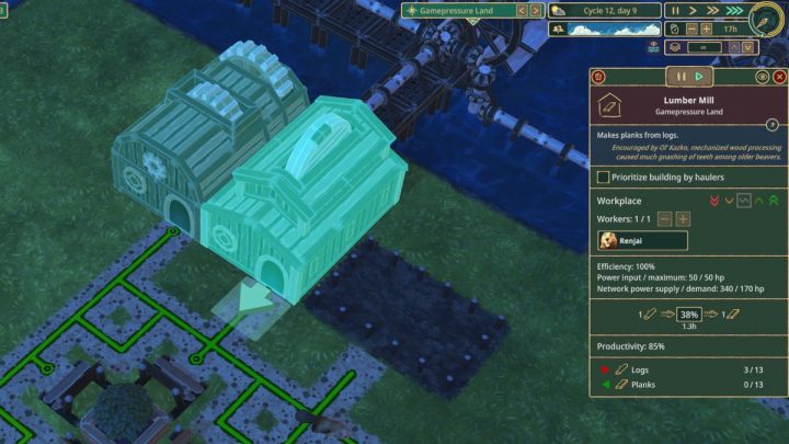 Deski wytwarzane są w tartaku, a do produkcji 1 deski potrzebna jest 1 sztuka kłody - Timberborn: Surowce i zasoby - lista - Timberborn - poradnik do gry