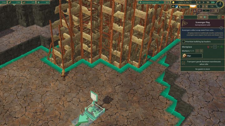Złom może zostać pozyskany z metalowych ruin (zbierany przez pracownika ze stanowiska złomiarzy) lub z kopalni - Timberborn: Surowce i zasoby - lista - Timberborn - poradnik do gry