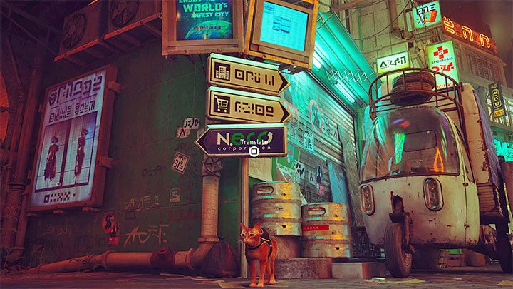 W odwiedzanych lokacjach możecie odnajdywać liczne interaktywne punkty i symbolizują one przede wszystkim - Stray: Porady na start - lista - Stray - poradnik do gry