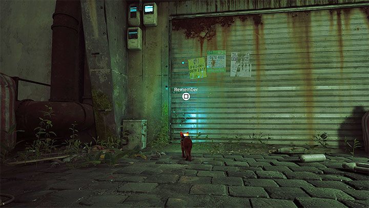 Lokalizacja w menu: rząd 2, pozycja 11 - Stray: Ślepy zaułek (Dead End) - wszystkie wspomnienia (Memories) - Stray - poradnik do gry