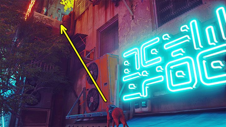 Zacznijcie wdrapywać się na półki i obiekty po przeciwnej stronie od klubu nocnego - Stray: Śródmiasto (Midtown) - wszystkie wspomnienia (Memories) - Stray - poradnik do gry