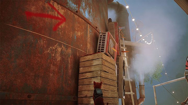 Musicie kierować się ku wyższym poziomom wioski - Stray: Mrowiska (Antvillage), rozdział 9 - solucja, opis przejścia - Stray - poradnik do gry