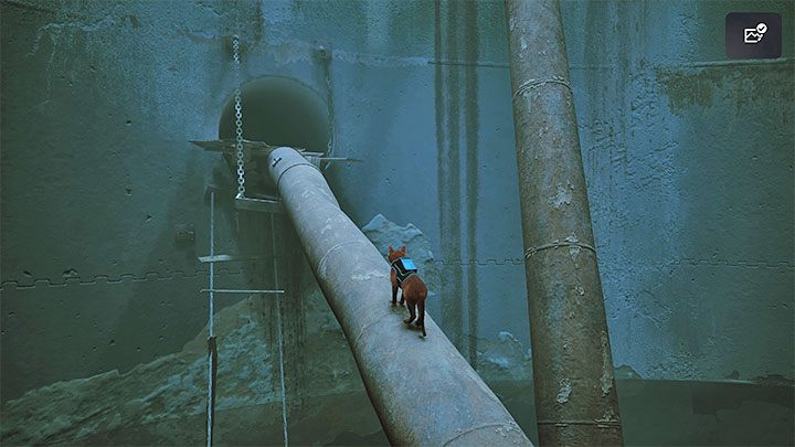 Na sam koniec przejdźcie po większych rurach - Stray: Mrowiska (Antvillage), rozdział 9 - solucja, opis przejścia - Stray - poradnik do gry