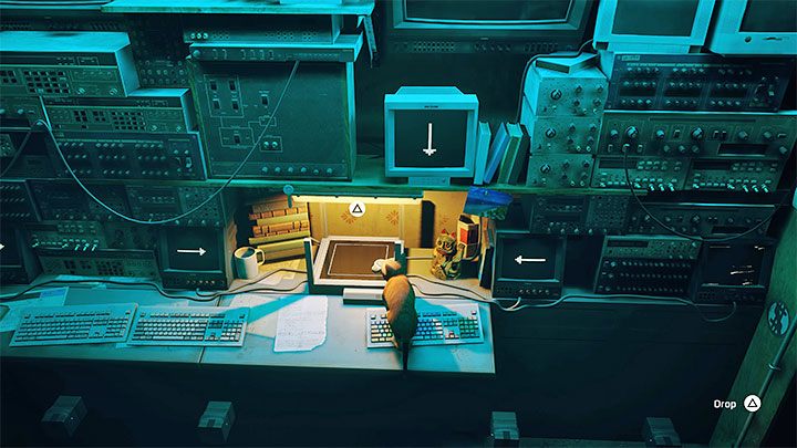 Z pudła wypadnie nieaktywny dron - Stray: Zagadka z ciałem do ściągnięcia B-12 - Mieszkanie (The Flat) - Stray - poradnik do gry