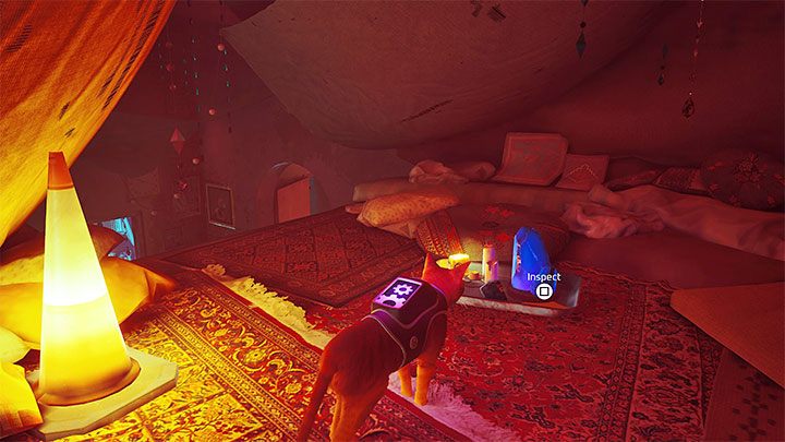 Na poddaszu znajdźcie kryształy - Stray: Zagadka z 4 śladami w mieszkaniu Clementine - Śródmiasto (Midtown) - Stray - poradnik do gry