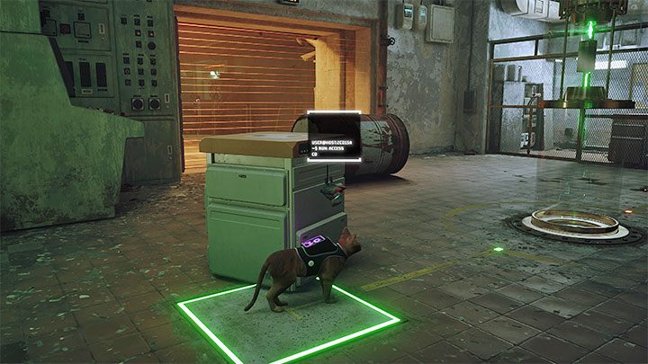 Bateria jest składowana w centralnej części pomieszczenia i nie możecie jej od razu zabrać - Stray: Zagadka z baterią w fabryce - Śródmiasto (Midtown) - Stray - poradnik do gry