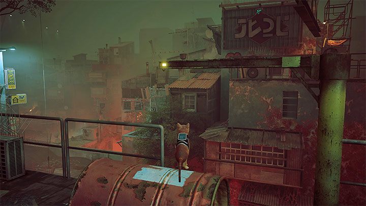 Dotrzecie do beczki, którą należy przetoczyć - Stray: Dachy (Rooftops), rozdział 5 - solucja, opis przejścia - Stray - poradnik do gry