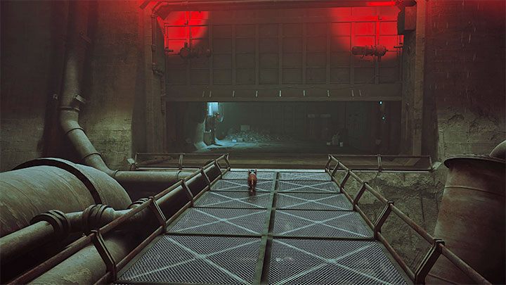 Po jej obejrzeniu musicie uciekać, trzymając B-12 w pyszczku - Stray: Kanały (The Sewers), rozdziału 8 - solucja, opis przejścia - Stray - poradnik do gry