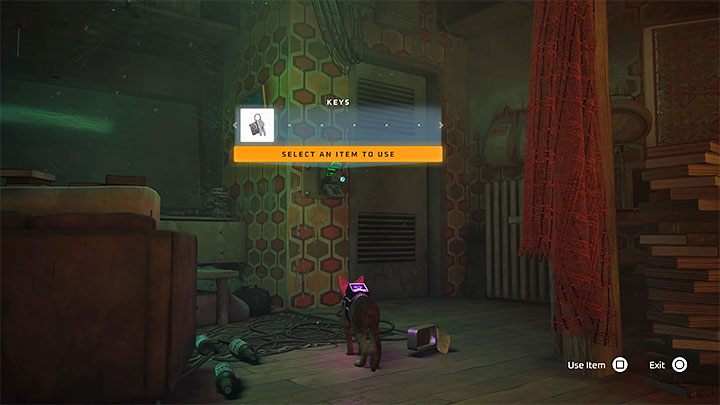 Dotrzyjcie do zamka przy wyjściu z mieszkania - Stray: Mieszkanie (The Flat), rozdział 3 - solucja, opis przejścia - Stray - poradnik do gry