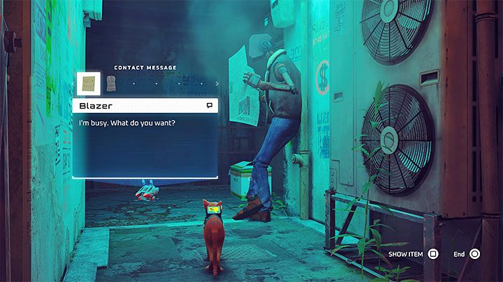 Poszukiwany współpracownik Clementine to Blazer - Stray: Śródmiasto (Midtown), rozdział 10 - solucja, opis przejścia - Stray - poradnik do gry