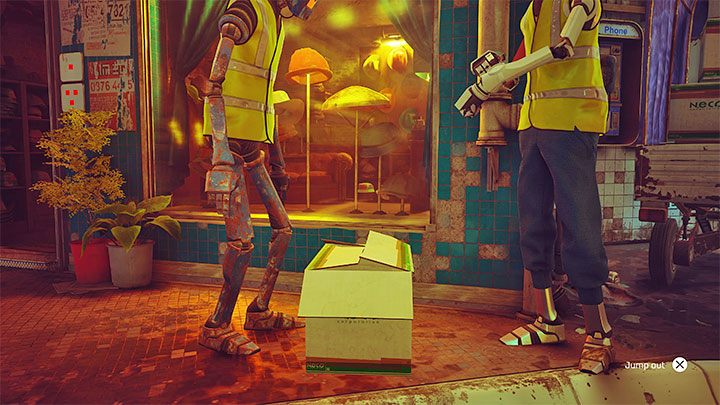 Skierujcie się do sklepu z nakryciami głowy - Stray: Śródmiasto (Midtown), rozdział 10 - solucja, opis przejścia - Stray - poradnik do gry