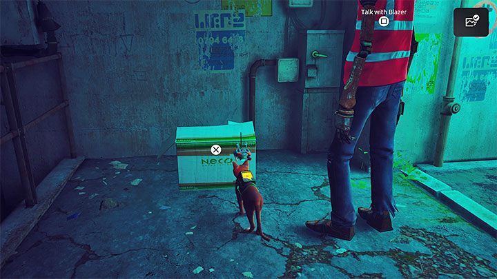 Z kaskiem i kamizelką możecie powrócić do Blazera - Stray: Śródmiasto (Midtown), rozdział 10 - solucja, opis przejścia - Stray - poradnik do gry