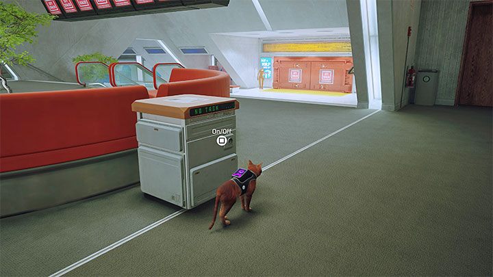 W nowym miejscu nie spotkacie żadnych przeciwników, a zagadywanie do mijanych robotów-służących również jest opcjonalne - Stray: Pomieszczenie kontrolne (Control Room), rozdział 12 - solucja, opis przejścia, zakończenie - Stray - poradnik do gry