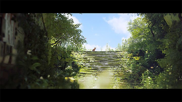 Gra zacznie wyświetlać właściwe zakończenie po skorzystaniu ze schodów prowadzących na powierzchnię - Stray: Pomieszczenie kontrolne (Control Room), rozdział 12 - solucja, opis przejścia, zakończenie - Stray - poradnik do gry