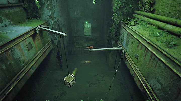 Doskakujcie do wyższych półek i wystających metalowych belek, które tak samo jak w poprzednich etapach mogą zmieniać swoje położenie po kontakcie z nimi - Stray: Areszt (Jail), rozdział 11- solucja, opis przejścia - Stray - poradnik do gry
