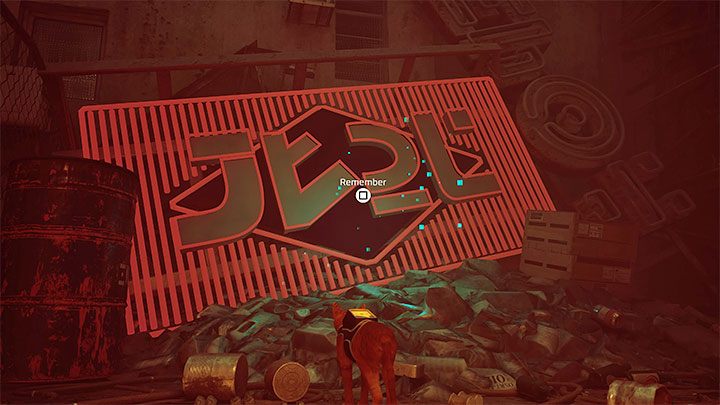 Lokalizacja w menu: rząd 2, pozycja 8 - Stray: Dachy (Rooftops) - wszystkie wspomnienia (Memories) - Stray - poradnik do gry