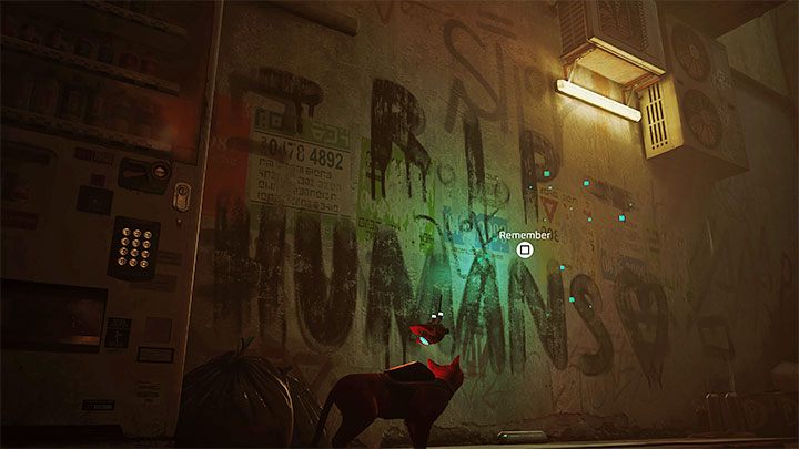 Lokalizacja w menu: rząd 2, pozycja 5 - Stray: Slumsy (The Slums) - wszystkie wspomnienia (Memories) - Stray - poradnik do gry