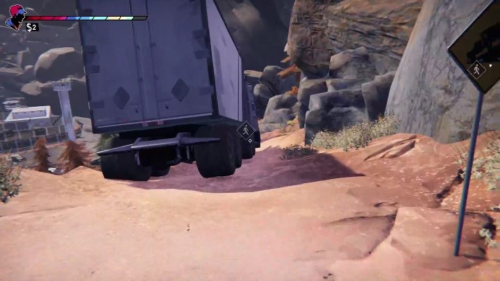 W tym przypadku uzupełnijcie pasek wytrzymałości, ponieważ najlepsza będzie ucieczka ciężarówką - Road 96: Rozdział 2 - solucja, opis przejścia - Road 96 - poradnik do gry