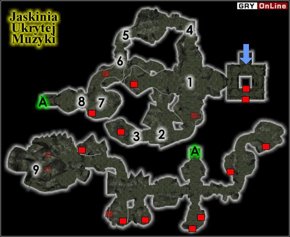 Jest tu naprawdę sporo do przeszukania, a miejsca warte uwagi są zaznaczone na mapie kwadratami - [Kampania Główna] Rozdział 1 cz. 4 | The Elder Scrolls III Przepowiednia - The Elder Scrolls III: Przepowiednia - poradnik do gry