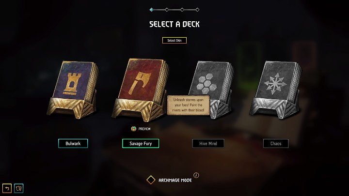 W Gwent Rogue Mage można wyróżnić 4 podstawowe talie, które odblokowuje się na określonych poziomach doświadczenia - Gwent Rogue Mage: Talia - jak zmienić? - Gwent Rogue Mage - poradnik do gry