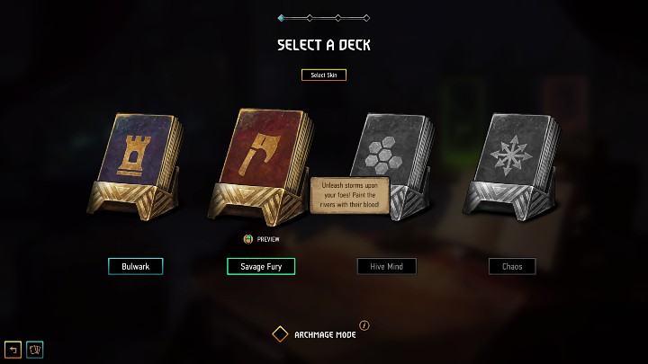 Po kliknięciu w mapę, która leży na stole w laboratorium, przejdziecie przez 4 etapy rozpoczynające wyprawę w grze Gwint Mag Renegat - Gwent Rogue Mage: Laboratorium - Gwent Rogue Mage - poradnik do gry