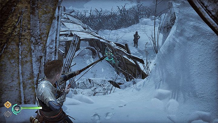 Na głównej ścieżce pojawi się większa przeszkoda - God of War Ragnarok: Starzy znajomi (Old Friends) - solucja, opis przejścia - God of War Ragnarok - poradnik do gry